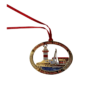 Harbour Town Lighthouse Solid Brass Ornament, Sailboat
