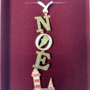 Beacon Designs: Metal Noel Lighthouse Ornament (Lighthouse Exclusive)