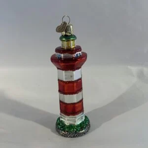 Old World Christmas Lighthouse Blown Glass Ornament (Lighthouse Exclusive)