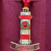 Beacon Designs: Merry Christmas Brass Lighthouse with Reef Ornament (Lighthouse Exclusive)